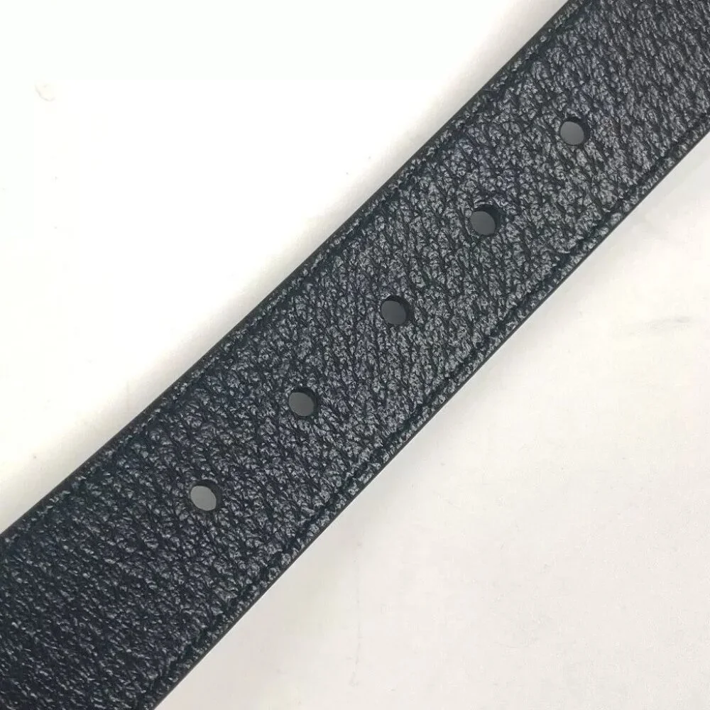 GUCCI 695256 GG Large/Extra Large Pet Dog Collar Black/GoldHardware Unused